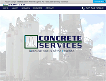 Tablet Screenshot of concreteservices.net